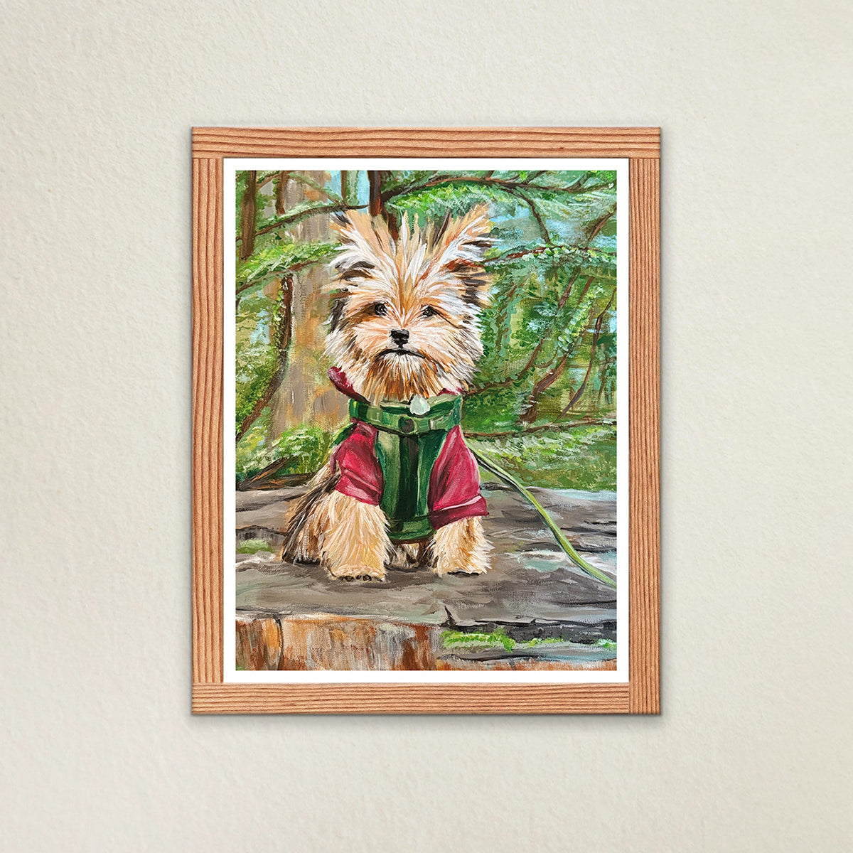 Pup on Stump - Print