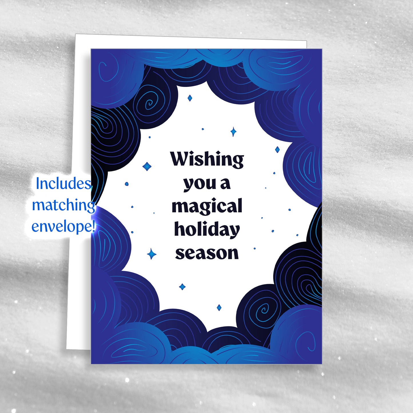 Magical - Blue - Greeting Card