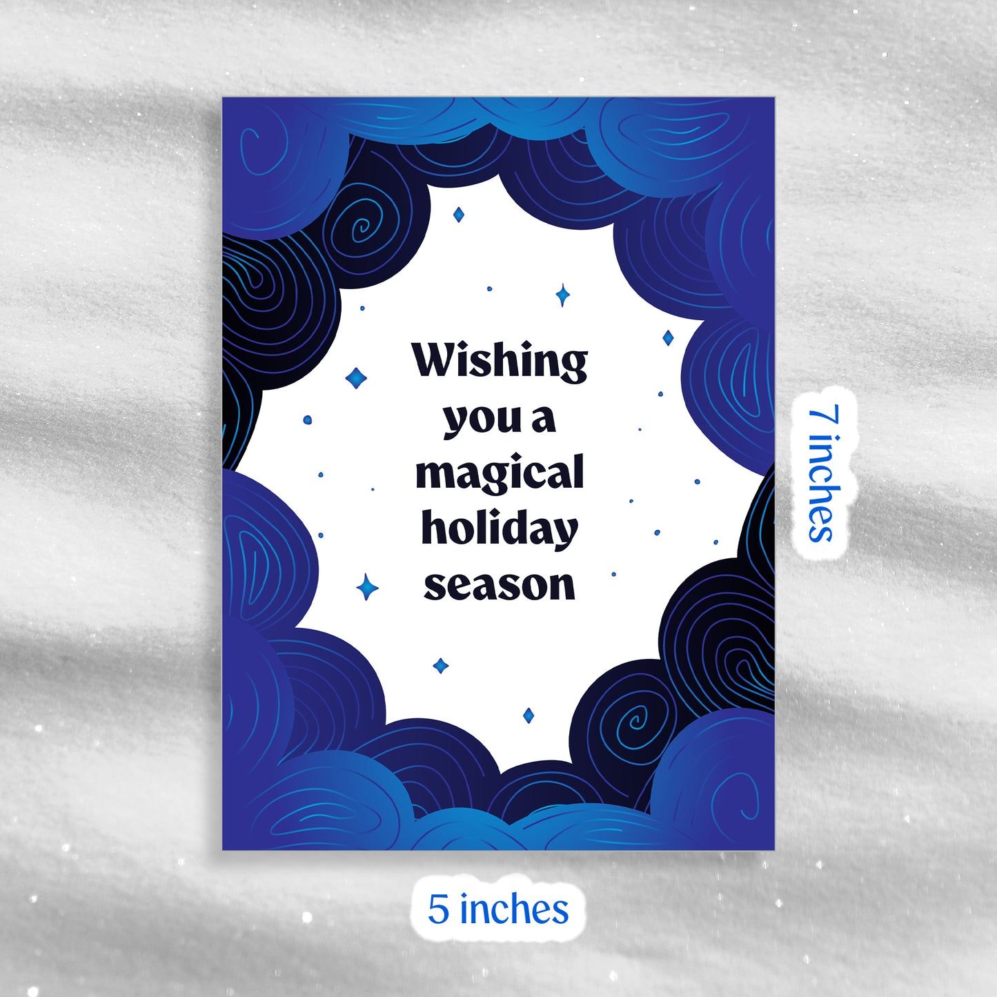 Magical - Blue - Greeting Card