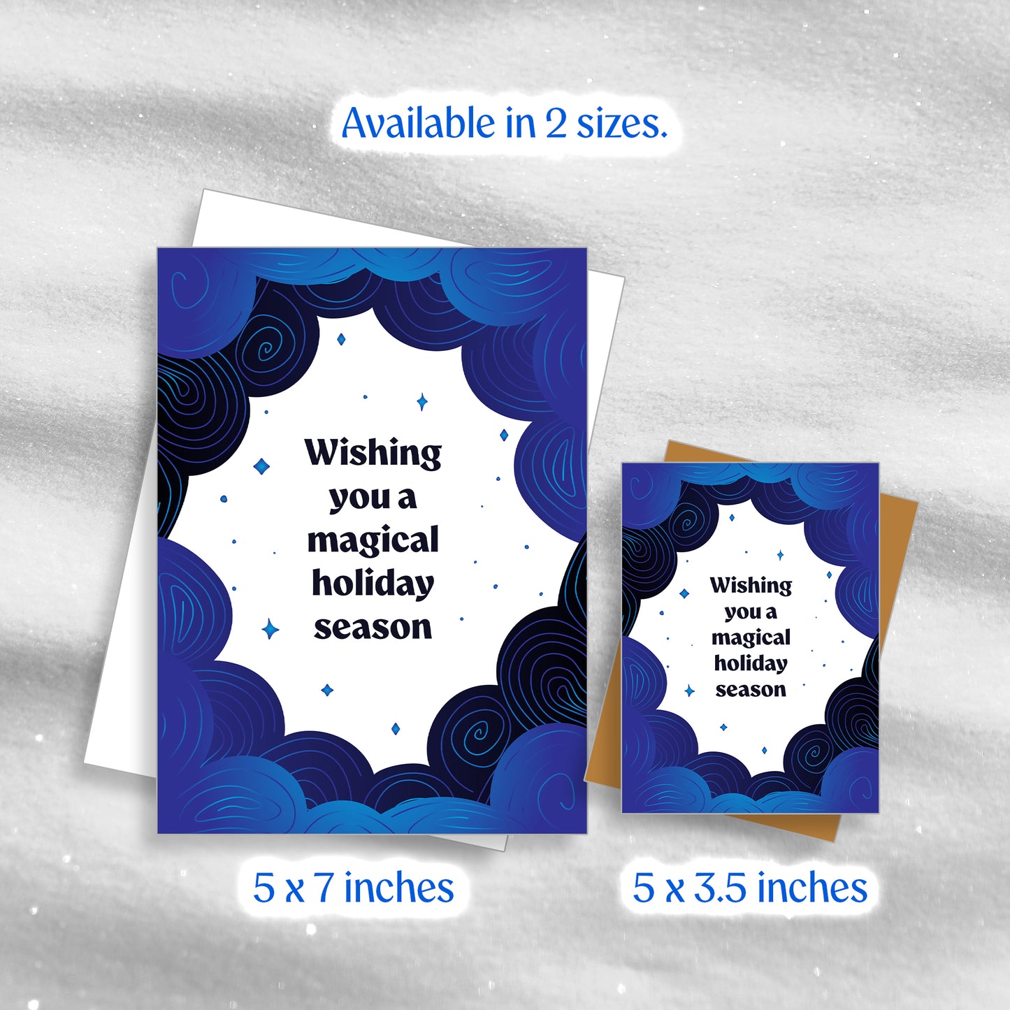 Magical - Blue - Greeting Card