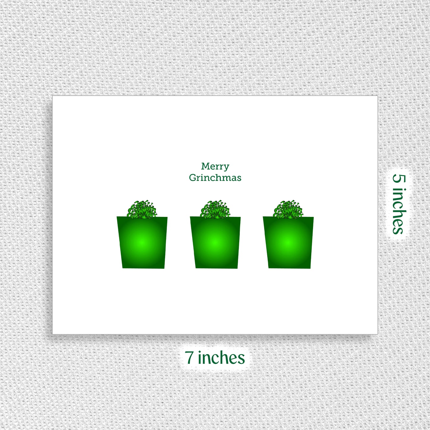 Grinch Gift - Greeting Card