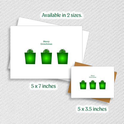Grinch Gift - Greeting Card