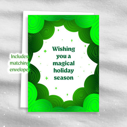 Magical - Green - Greeting Card