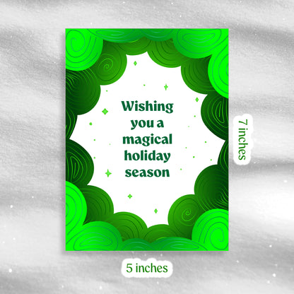 Magical - Green - Greeting Card