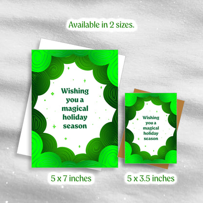 Magical - Green - Greeting Card