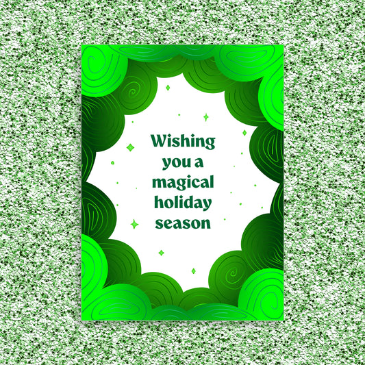 Magical - Green - Greeting Card