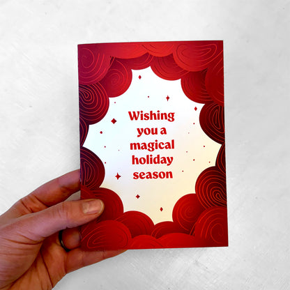 Magical - Red - Greeting Card