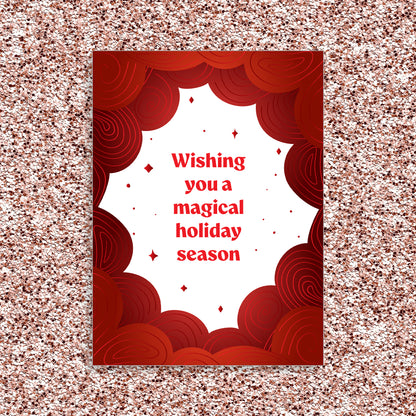 Magical - Red - Greeting Card