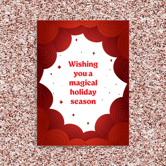 Magical - Red - Greeting Card