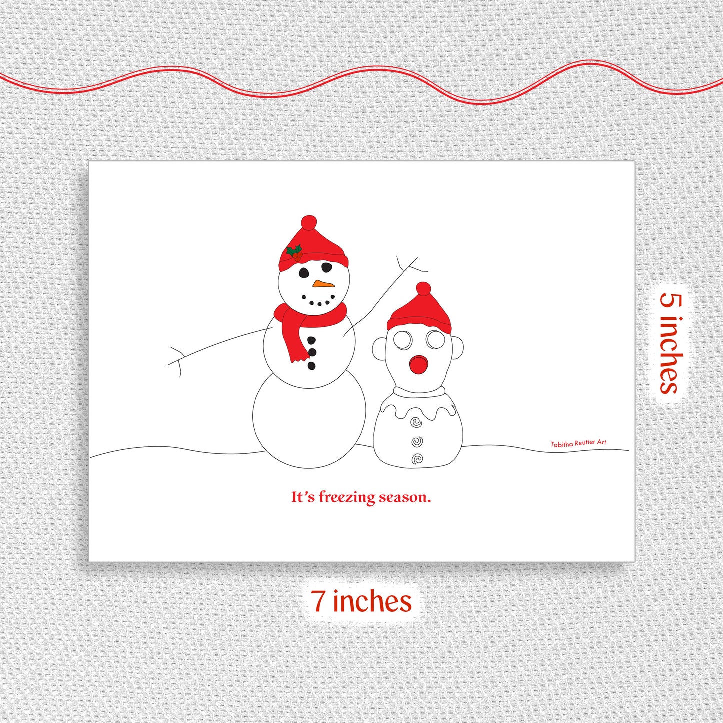 Freezing Season Holiday Greeting Card