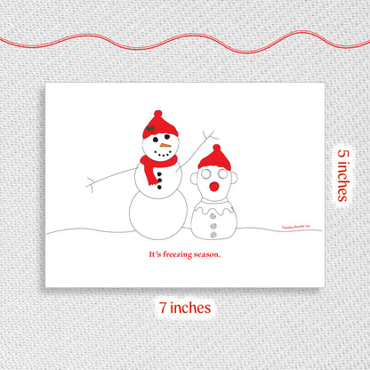 Freezing Season Holiday Greeting Card