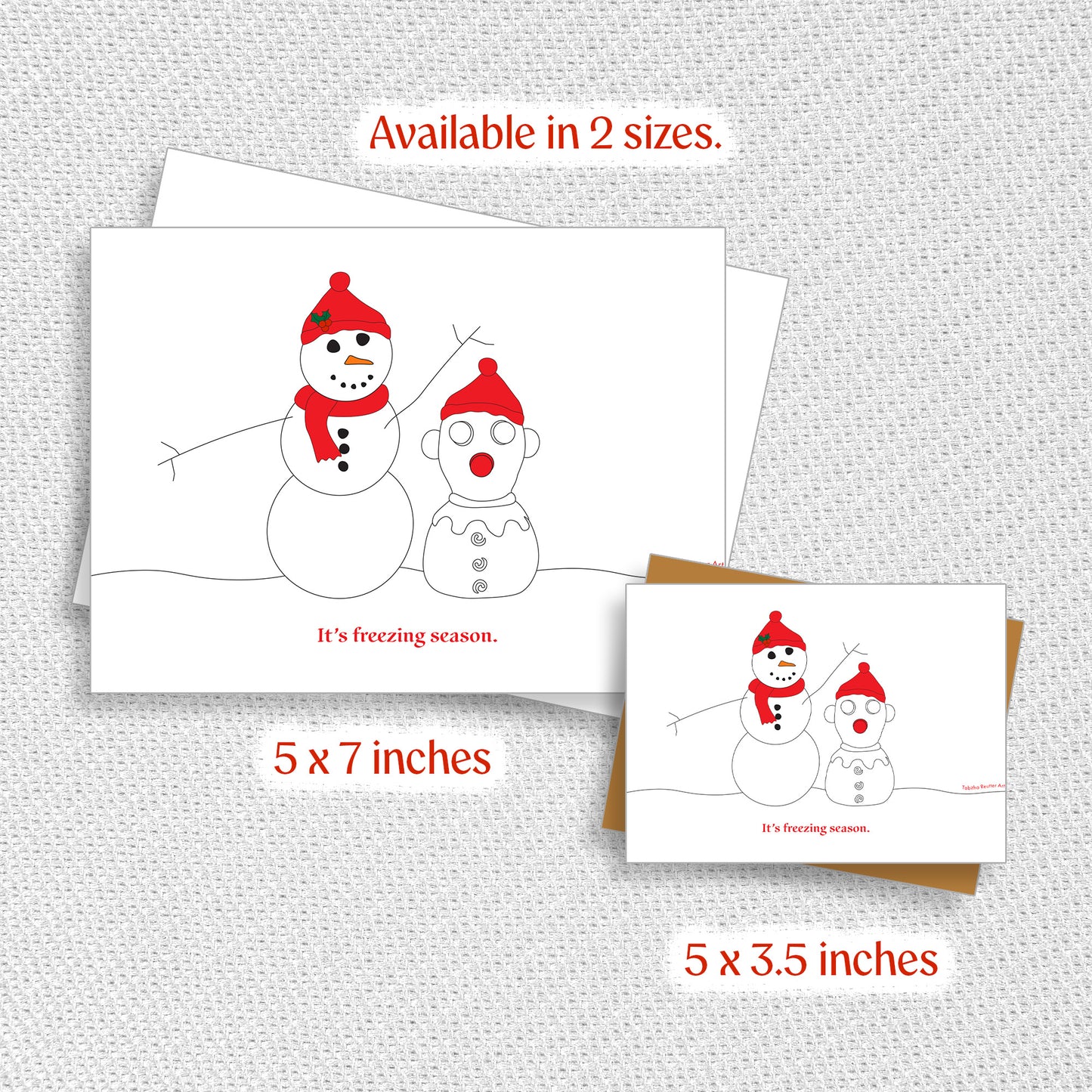 Freezing Season Holiday Greeting Card