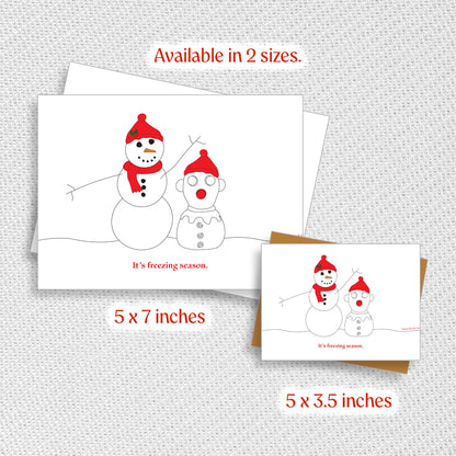 Freezing Season Holiday Greeting Card