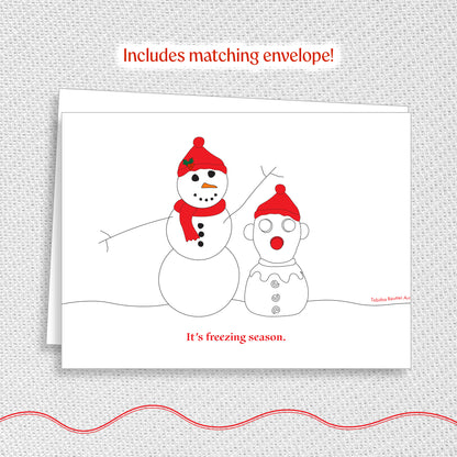 Freezing Season Holiday Greeting Card