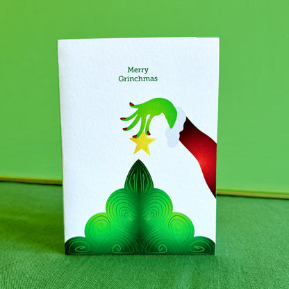 Grinch Tree - Holiday Greeting Card